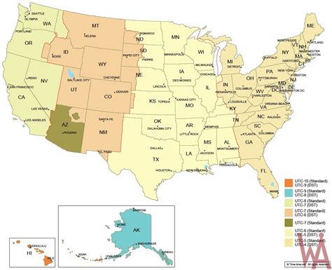 what is nevada's time zones.